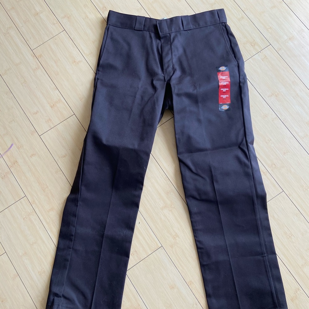Brown mens dickies pants 874 33x30 NWT